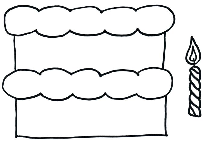 684x478 Cake Outline
