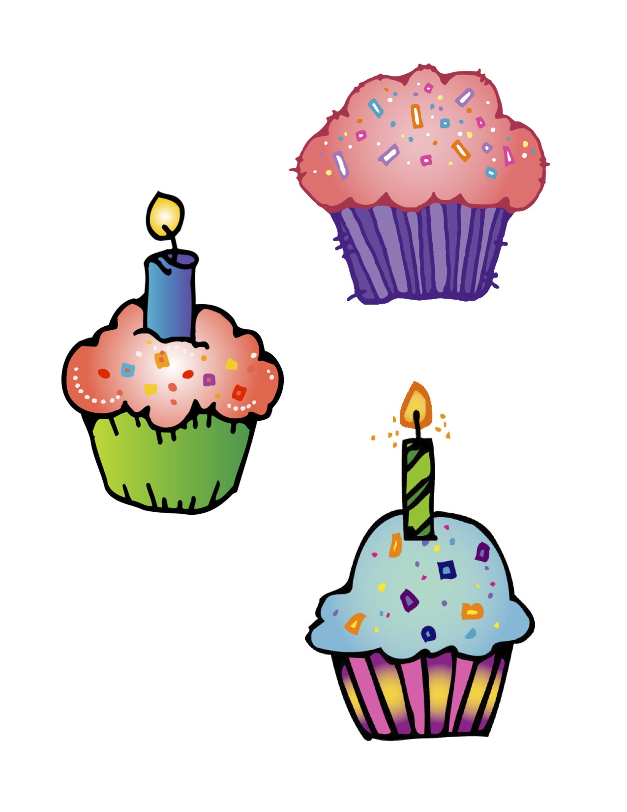 1275x1650 Birthday Clipart Muffin