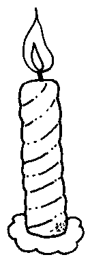 132x387 Candle Clipart Black And White