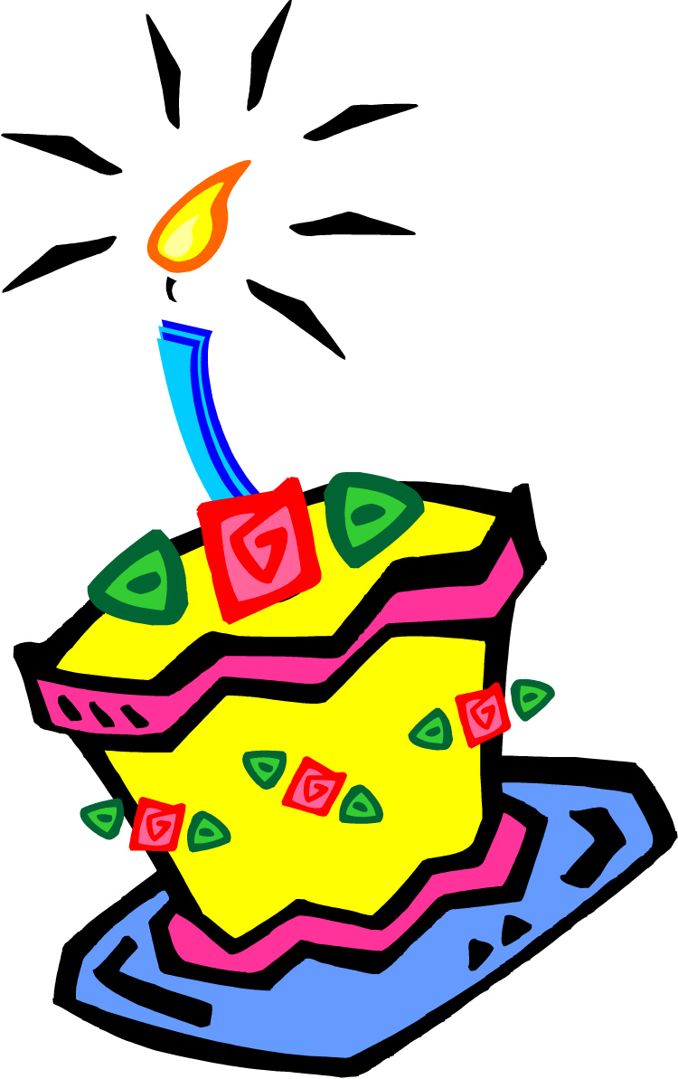 750x1193 January Birthday Cake Clip Art