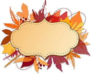 296x240 Free Thanksgiving Borders