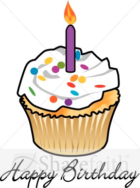 288x388 Birthday Cupcake Clipart