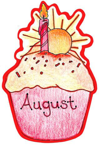 318x466 Cupcake Clipart August