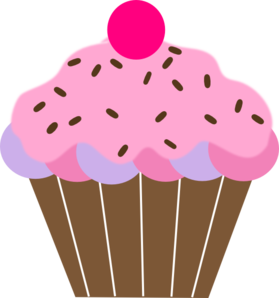 279x298 Pink Cupcake Clip Art