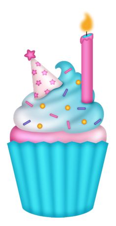 236x459 Candle Clipart Cupcake