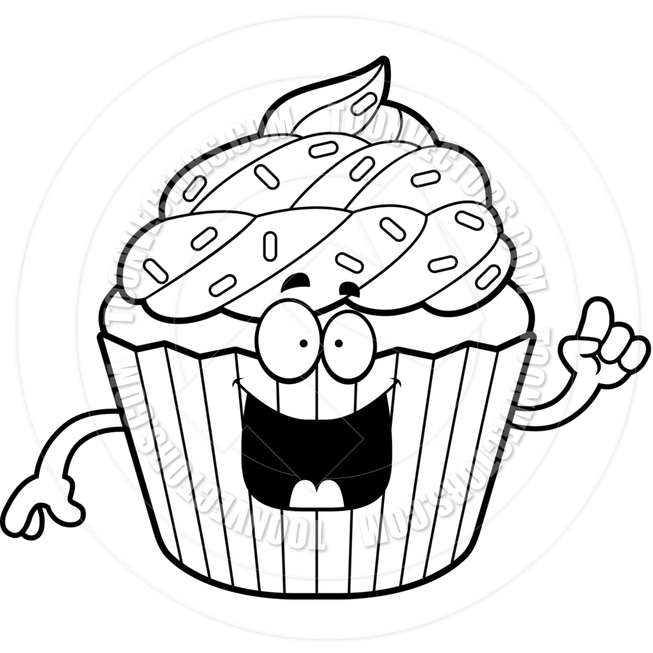 940x940 Birthday Cupcake Clip Art Black And White Clipart Panda