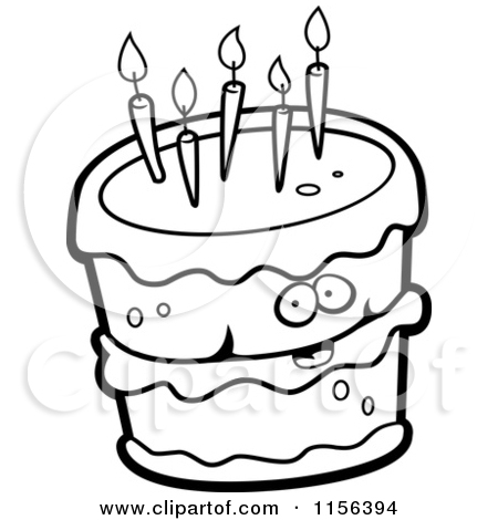 450x470 Free Black And White Birthday Clip Art Clipart Panda