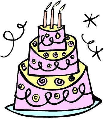 348x400 Image Of Birthday Cakes Clipart