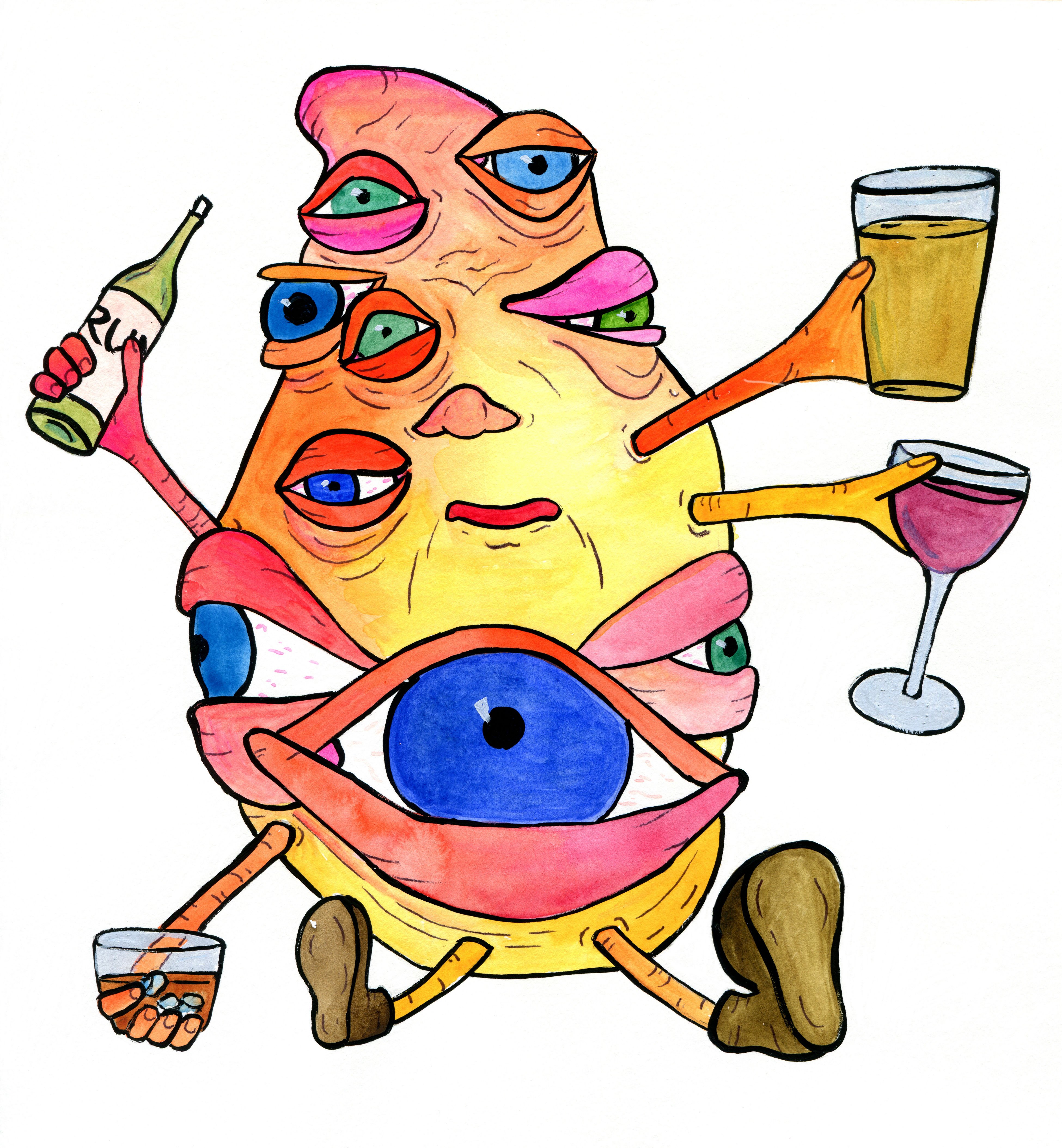 3900x4217 Michelle Amos Monster Paintings And Drawings