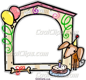 300x280 Birthday Frame Vector Clip Art