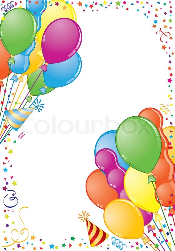 560x800 Party Balloons Icon Black Color Stock Vector Colourbox