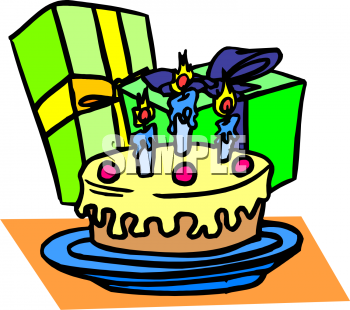 350x310 Gift Clipart Birthday Cake