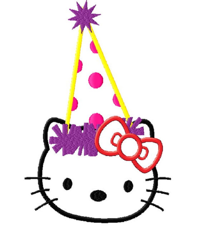 709x800 Hello Kitty Birthday Clipart