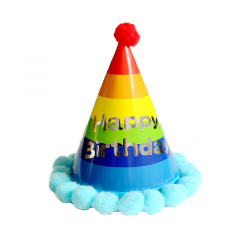500x500 Birthday Rainbow Party Hat