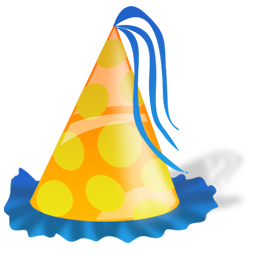 256x256 Birthday, Hat, Party Icon