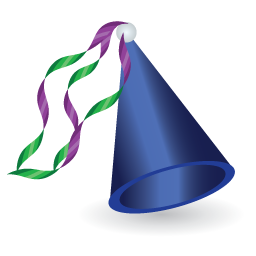 256x256 Blue Birthday Hat Png Image Royalty Free Stock Png Images