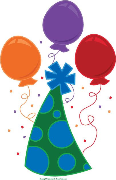 406x629 Free Birthday Balloons Clipart