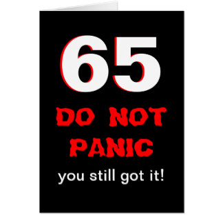 324x324 Funny 65th Birthday Greeting Cards Zazzle