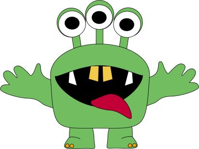 410x306 Creature Clipart Birthday Monster