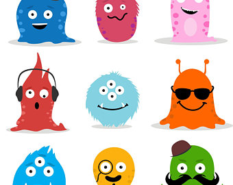 340x270 Monster Clip Art Etsy