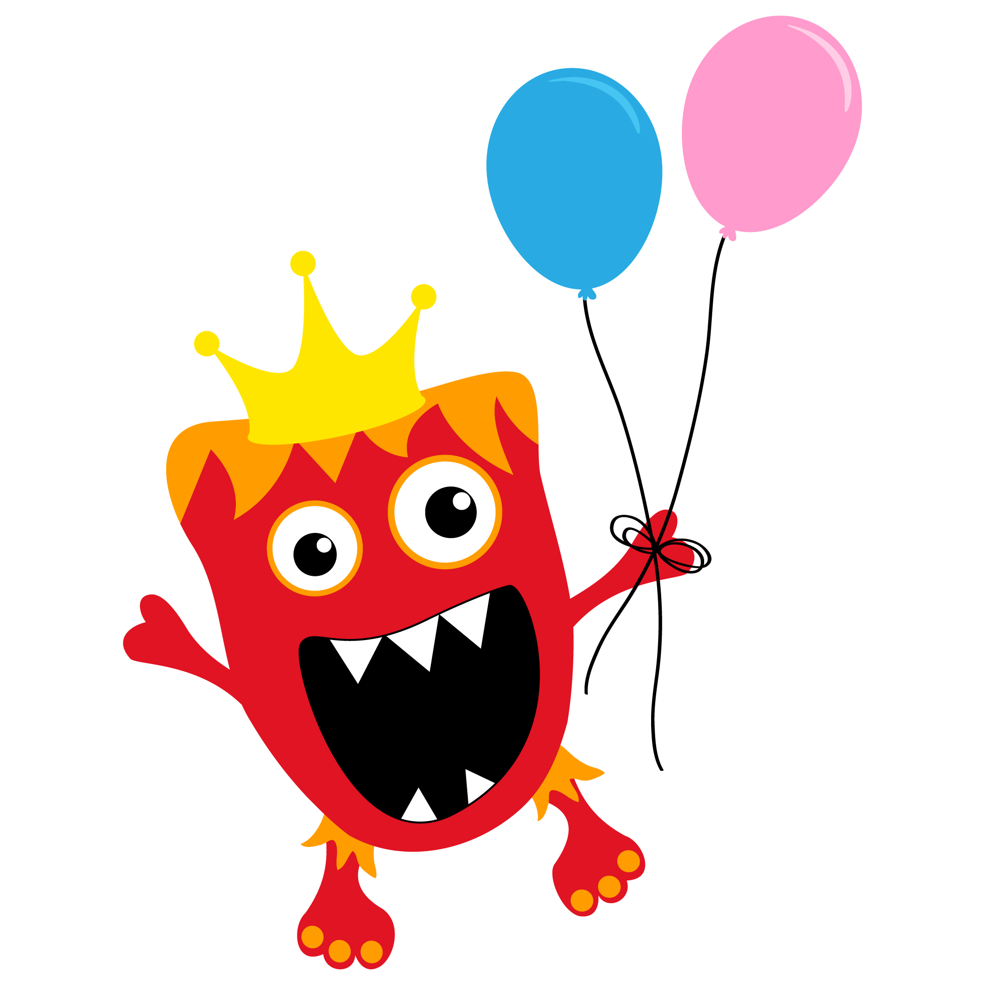 1950x1950 Red Birthday Monster Noah's 1st Bday Ideas