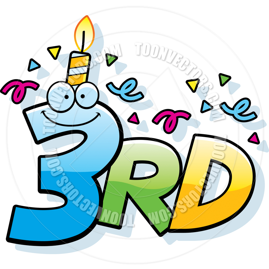 940x940 Cartoon 3rd Birthday By Cory Thoman Toon Vectors Eps