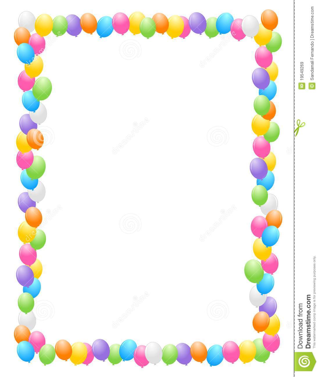 1101x1300 Party Border Clipart