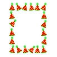 200x200 Party Border Clipart