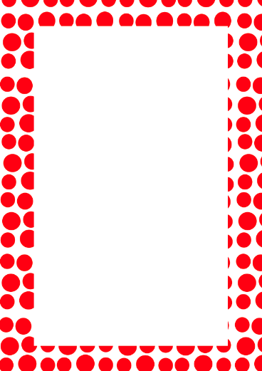 368x521 Red Polka Dot Border Clip Art