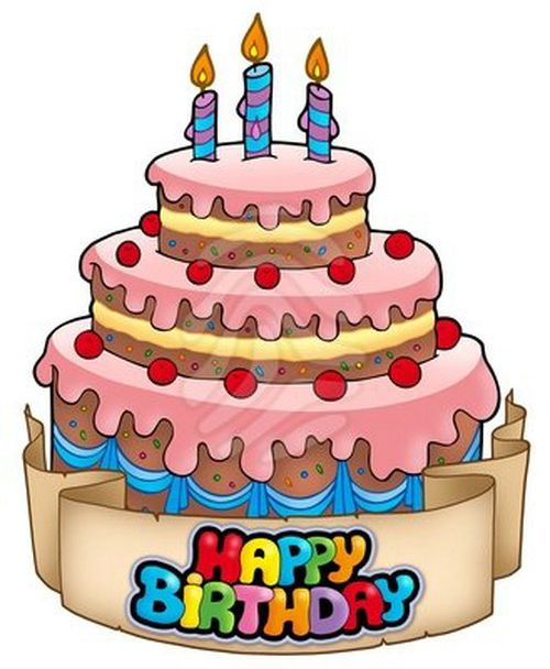 500x608 Birthday Cake Animated Clip Art
