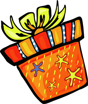 339x400 Open Presents Clipart