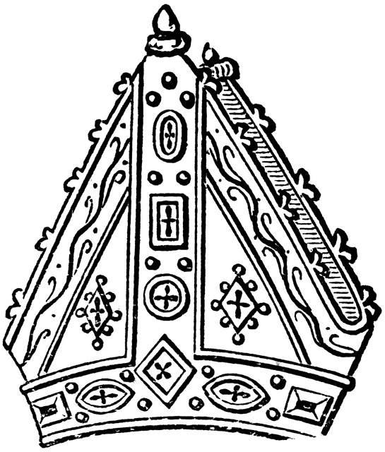 545x640 Mitre Of Bishop Goodryke Clipart Etc
