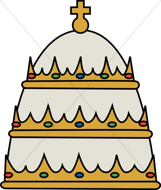 519x612 Pope Hat Black White Clipart