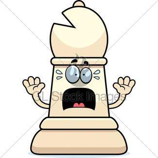 325x325 Scared Cartoon Chess Bishop Gl Stock Images