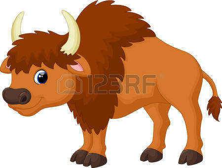450x342 Bison Clipart Cute
