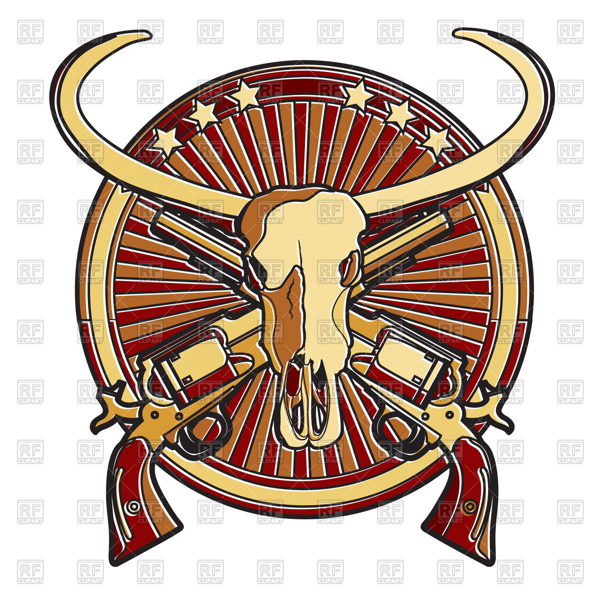1200x1200 Bison Skull Drawing Royalty Free Vector Clip Art Image