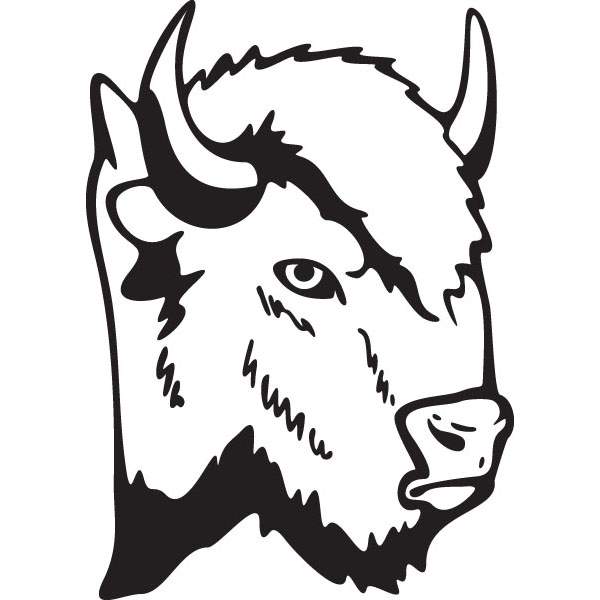 600x600 Buffalo Bison Head Animal Clip Art For Custom Gifts