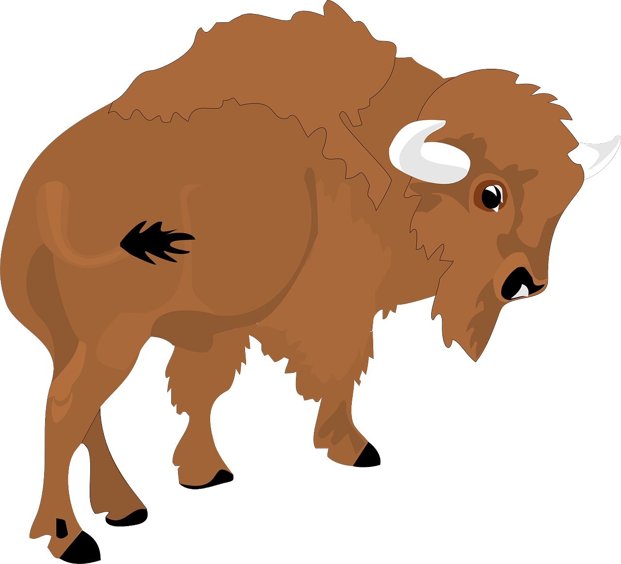 1280x1163 Free To Use Amp Public Domain Bison Clip Art