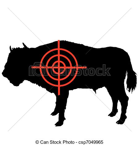 450x470 Bison Clipart