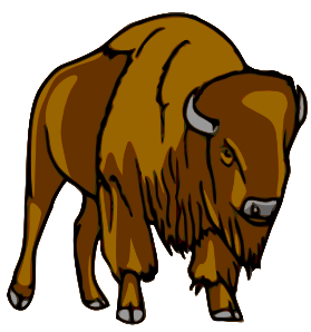 279x298 Bison Clip Art