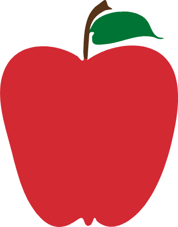 353x450 Bitten Apple Clip Art Image