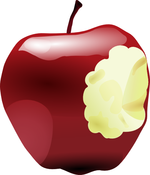 510x594 Apple Bitten Clip Art