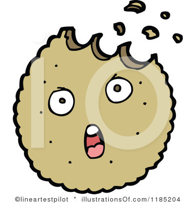 400x420 Cookie Clipart Bitten