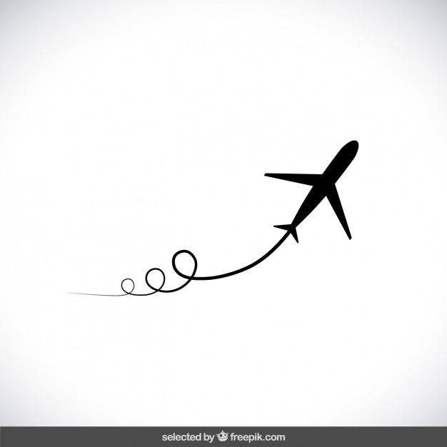 626x626 Black Flying Airplane Vector Free Download