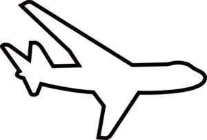 300x204 White Clipart Aeroplane