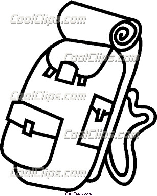 307x383 Hiking Backpack Clipart