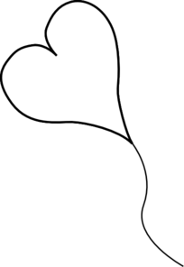 204x296 Heart Balloon Alone Clip Art