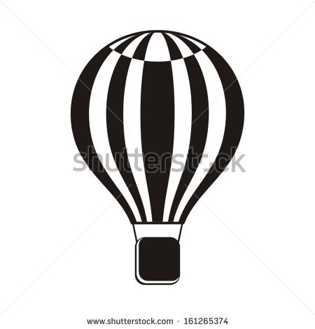 450x470 Hot Air Balloon Clipart Silhouette