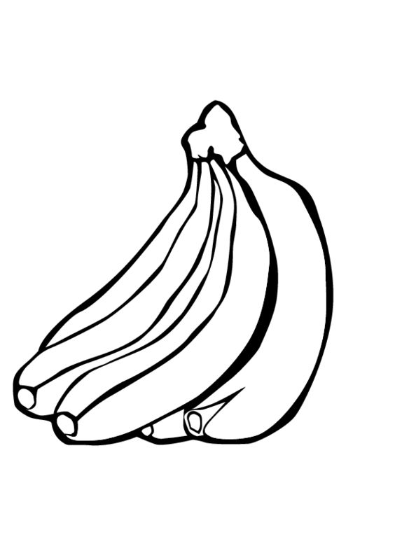 Black And White Banana | Free download on ClipArtMag