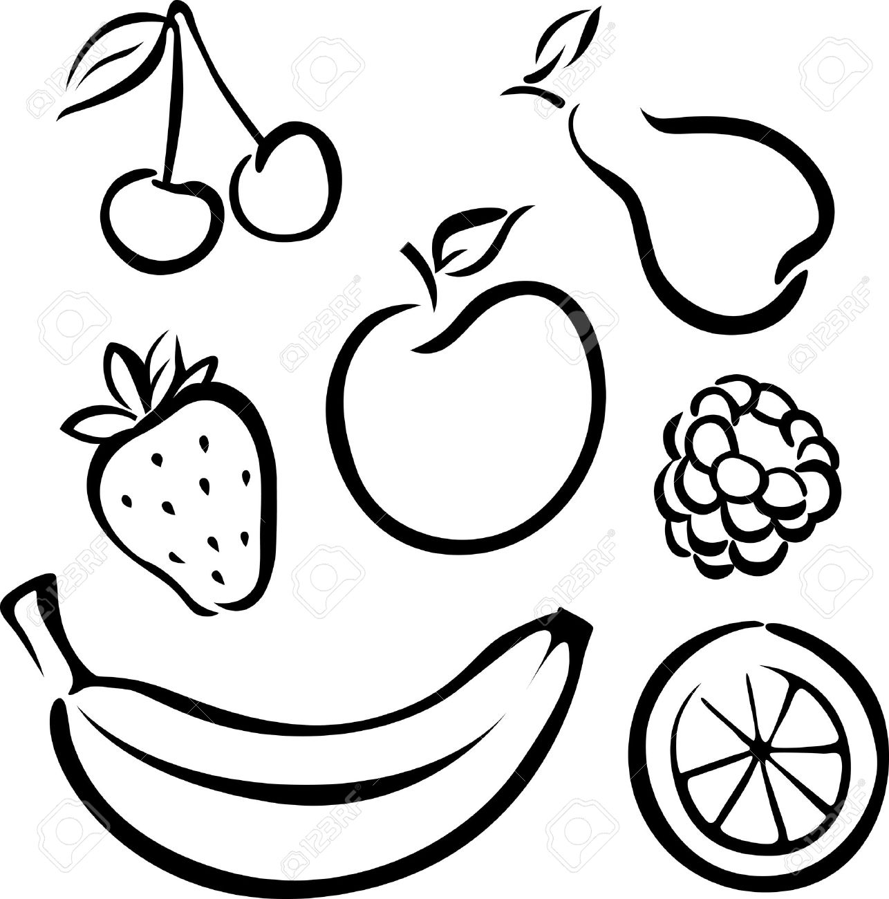 1286x1300 Fruit Black And White Banana Clipart Black And White Free Images